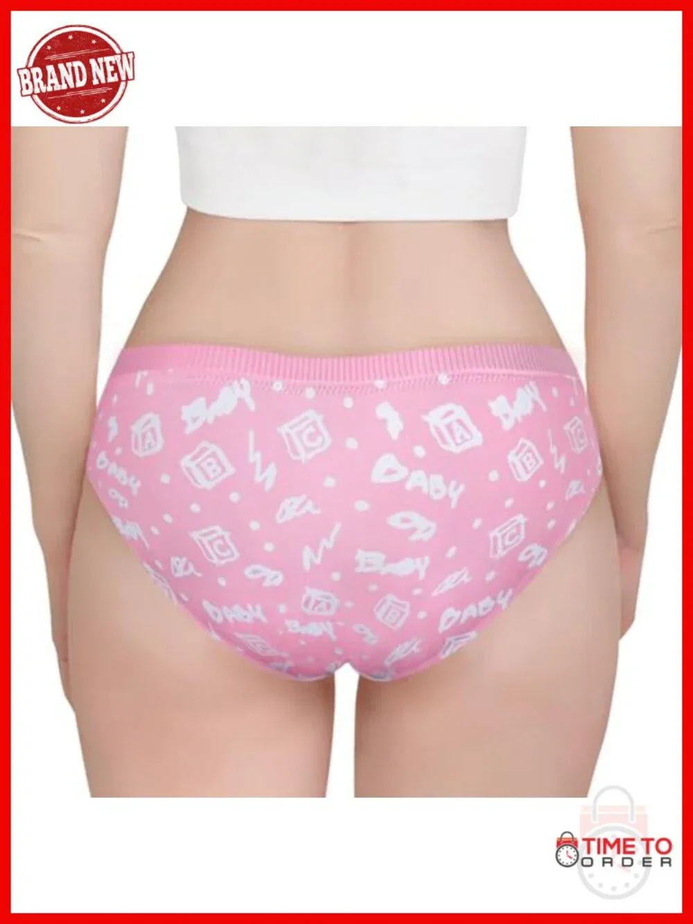4-Pack Cotton Hipster Briefs Panties Set Soft Mid Rise
